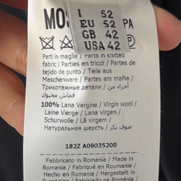 Moschino Black Men's Sweater with Bear Logo - Picture 5 of 5